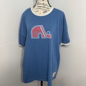 Vintage Quebec Nordiques Bulletin Heavyweight Men's Hockey Shirt SIZE XL